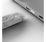 Lindy Bloqueur de port USB A, 4 pièces + clé, Blanc