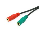 Equip 147943 audio cable 1.5 m 2 x 3.5mm 3.5mm Black