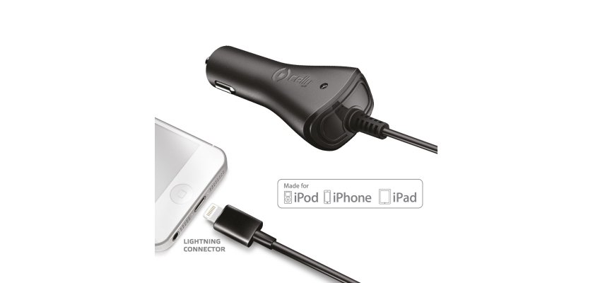 Celly CCIP5 Caricabatterie per dispositivi mobili Telefono cellulare, MP3, Tablet Nero Accendisigari Auto
