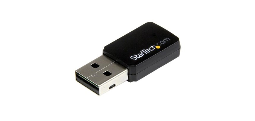 StarTech.com Mini Adaptador de Red USB 2.0 Inalámbrico Wireless-AC de Banda Doble AC600 - Wifi 802.11ac 1T1R