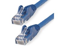 StarTech.com Câble Ethernet CAT6 3m - LSZH (Low Smoke Zero Halogen) - Cordon RJ45 UTP Anti-accrochage 10 GbE LAN - Câble Réseau Internet 250MHz 100W PoE - Bleu - Snagless - 24AWG