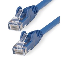 StarTech.com Câble Ethernet CAT6 15m - LSZH (Low Smoke Zero Halogen) - 10 Gigabit 250MHz 100W PoE RJ45 10GbE UTP Cordon de raccordement de réseau sans accroc avec décharge de traction - Bleu, CAT 6, vérifié ETL, 24AWG