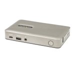 StarTech.com USB C Dock, USB-C naar DisplayPort 4K 30Hz of VGA, 65W USB Power Delivery Lader, 4 Port USB 3.1 Gen 1 Hub, Universele USB-C Laptop Docking Station met Ethernet