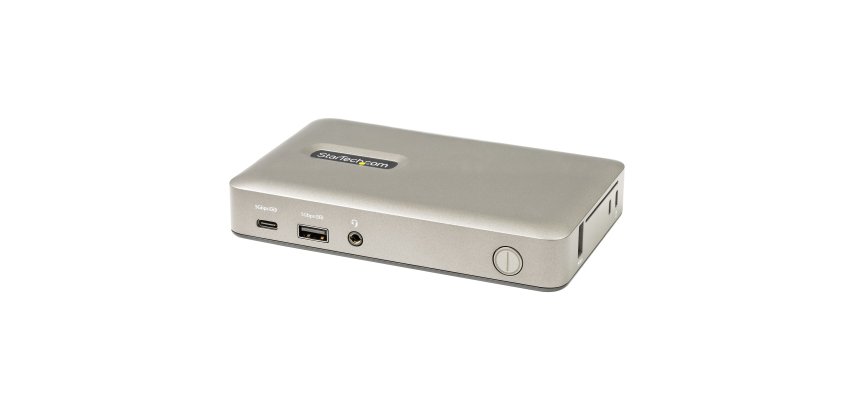StarTech.com Docking Station USB-C - USB tipo C a DisplayPort 4K 30Hz o VGA - Ricarica USB Power Delivery da 65 W - Hub USB 3.1 Gen 1 a 4 porte - Dock USB-C Universale per Laptop - Mini Dock USB-C con Ethernet