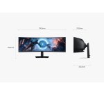 Samsung S49FG912EU écran plat de PC 124,5 cm (49") 5120 x 1440 pixels Dual QHD LCD Noir