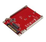 StarTech.com Tarjeta Adaptador PCI Express M.2 a U.2 SFF8639 para SSD NVMe M.2 - Conversor para SSD M.2 - Tarjeta Anfitrión para SSD M.2 - Convertidor de Unidad M.2 PCIe a 2,5" - Rojo
