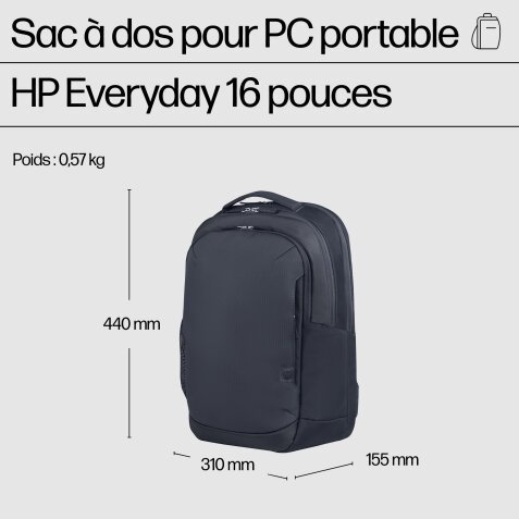 HP Sac à dos pour PC portable Everyday 16 pouces