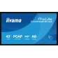 iiyama T4329AS-B1AG Écran d'affichage dynamique Écran plat interactif 108 cm (42.5") LED Wifi 500 cd/m² 4K Ultra HD Noir Écran tactile Intégré dans le processeur Android 24/7