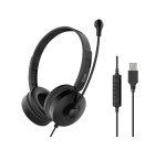 Equip 245301 auricular y casco Auriculares Alámbrico Diadema Llamadas/Música Negro