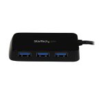 StarTech.com Hub USB 3.0 (5Gbps) à 4 ports avec câble intégré - Noir