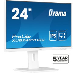 iiyama ProLite XUB2497HSU-W2 computer monitor 60,5 cm (23.8") 1920 x 1080 Pixels Full HD LED Wit