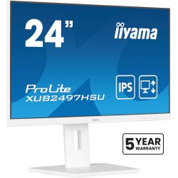 iiyama ProLite XUB2497HSU-W2 écran plat de PC 60,5 cm (23.8") 1920 x 1080 pixels Full HD LED Blanc