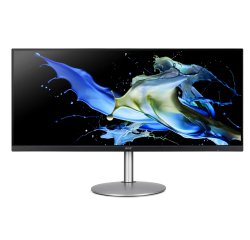 Acer CB342CU computer monitor 86.4 cm (34") 3440 x 1440 pixels UltraWide Quad HD LCD Black, Silver