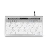 BakkerElkhuizen S-board 840 clavier Bureau USB AZERTY Belge Gris clair, Blanc