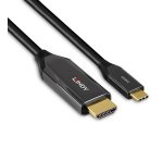 Lindy 43369 adaptador de cable de vídeo 3 m USB Tipo C HDMI tipo A (Estándar) Negro