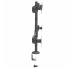 StarTech.com Desk Mount Quad Monitor Arm - Ergonomic VESA 4 Monitor Mount 2x2 up to 27" (17.6lb/8kg) - Articulating & Height Adjustable Pole Mount - Tilt/Swivel/Rotate LCD/LED Screen - Desk Clamp/Grommet