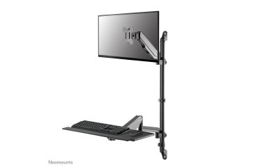 Neomounts WL90-325BL1 Soporte de pared para puesto de trabajo de pie/sentado 17-32" - resorte de gas