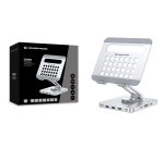 Conceptronic DONN26G mueble y soporte para dispositivo multimedia Plata Tableta Carro para administración de tabletas