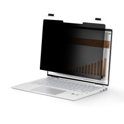 StarTech.com Filtre de Confidentialité Tactile de 14" 16:9, Écran de Confidentialité/Filtre Antireflet, Protecteur d'Écran d'Ordinateur Portable avec Réduction de 51% de la Lumière Bleue, Rabattable