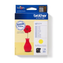 Brother LC-121Y cartouche d'encre 1 pièce(s) Original Jaune