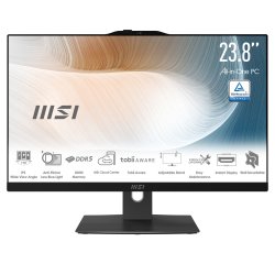 MSI Modern AM242TP 1M-2267XEU Intel Core 5 120U 60,5 cm (23.8") 1920 x 1080 Pixel PC All-in-one 8 GB DDR5-SDRAM 512 GB SSD Wi-Fi 6E (802.11ax) Nero