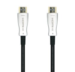 AISENS Cable HDMI V2.0 AOC Premium Alta Velocidad / HEC 4k@60Hz 18Gbps, A/M-A/M, Negro, 20m