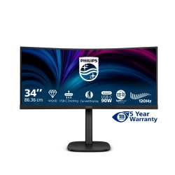 Philips 3000 series 34B2U3600C/00 écran plat de PC 86,4 cm (34") 3440 x 1440 pixels Wide Quad HD LCD Noir