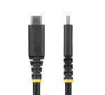 StarTech.com Câble USB 4 de 2 m, 20 Gbps, Câble USB-C Certifié USB-IF, PD EPR 240 W, DP 2.1 4K 120 Hz, Gaine TPE, Cordon USB-C Noir