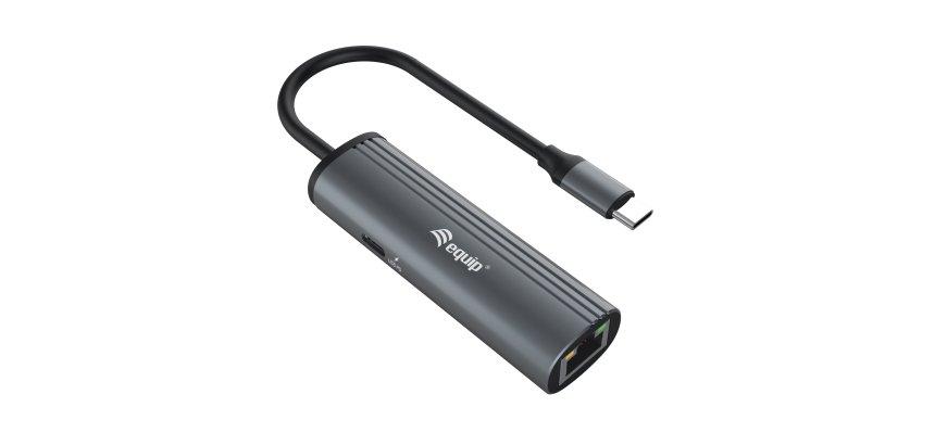 Equip USB-C to RJ45 Gigabit Network + PD Adapter