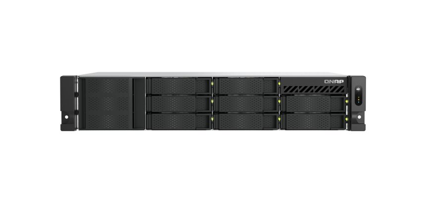 QNAP TS-855EU-RP NAS Armadio (2U) Intel Atom® C5125 8 GB DDR4 0 TB QuTS hero Nero