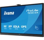 iiyama TE5513A-B1AG Écran d'affichage dynamique Écran plat interactif 138,7 cm (54.6") Wifi 500 cd/m² 4K Ultra HD Noir Écran tactile Intégré dans le processeur Android 18/7