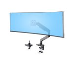 StarTech.com Support de Bureau pour Écrans Incurvés Jusqu'à 49 Pouces 32:9 Ultrawide, Bras à Ressort Mécanique pour Moniteur, Pince en C/Oeillet, Réglage Sans Outil, Max 20kg