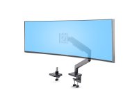 StarTech.com Support de Bureau pour Écrans Incurvés Jusqu'à 49 Pouces 32:9 Ultrawide, Bras à Ressort Mécanique pour Moniteur, Pince en C/Oeillet, Réglage Sans Outil, Max 20kg