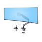 StarTech.com Support de Bureau pour Écrans Incurvés Jusqu'à 49 Pouces 32:9 Ultrawide, Bras à Ressort Mécanique pour Moniteur, Pince en C/Oeillet, Réglage Sans Outil, Max 20kg