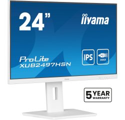 iiyama ProLite XUB2497HSN-W2 écran plat de PC 60,5 cm (23.8") 1920 x 1080 pixels Full HD LED Blanc