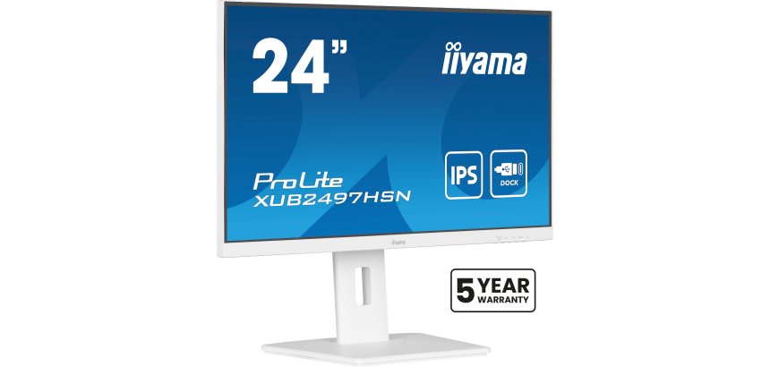 iiyama ProLite XUB2497HSN-W2 écran plat de PC 60,5 cm (23.8") 1920 x 1080 pixels Full HD LED Blanc