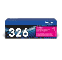 Brother TN-326 / TN326M Tóner original magenta de alta capacidad (3500 páginas)