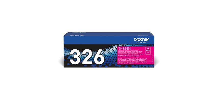 Brother TN-326 / TN326M Tóner original magenta de alta capacidad (3500 páginas)