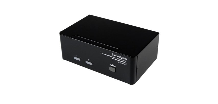 StarTech.com Switch KVM USB 2 ports DVI VGA avec audio - Commutateur concentrateur USB 2.0
