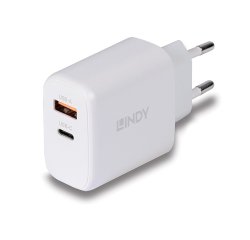 Lindy 73428 chargeur d'appareils mobiles Universel Blanc Secteur Charge rapide Intérieure