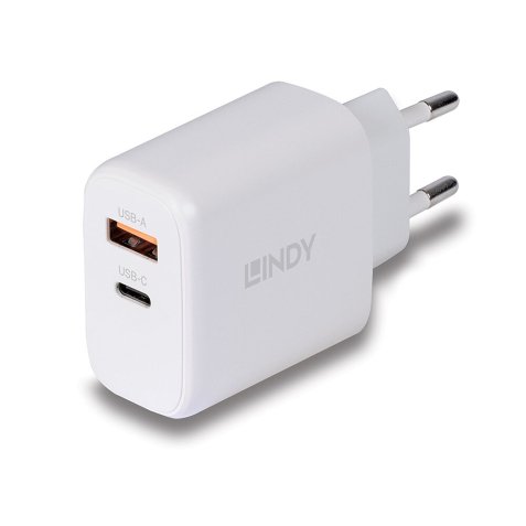 Lindy 73428 chargeur d'appareils mobiles Universel Blanc Secteur Charge rapide Intérieure