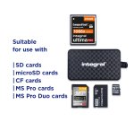 Integral INCRMULTI3.2ACR lecteur de carte mémoire USB 3.2 Gen 1 (3.1 Gen 1) Type-A/Type-C Noir