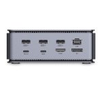 Lindy 43372 base para portátil y replicador de puertos Acoplamiento USB4 Antracita