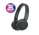 Sony Cuffie Bluetooth wireless WH-CH520 - Durata della batteria fino a 50 ore con ricarica rapida, stile on-ear - Nero