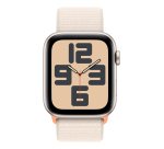 Apple Watch SE GPS 44mm Starlight Aluminium Case with Starlight Sport Loop