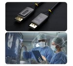 StarTech.com Câble Optique Actif Hybride (AOC) DisplayPort 1.4 de 10m, CMP Plenum, 8K 60Hz, 32,4 Gbps, Câble DisplayPort Actif