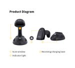 Equip Wireless 2D Barcode Scanner, Long Distance, with Stand