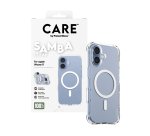 PanzerGlass CARE™ by ® Samba Case Transparent w. White MagSafe iPhone 17 mobiele telefoon behuizingen Hoes Transparant