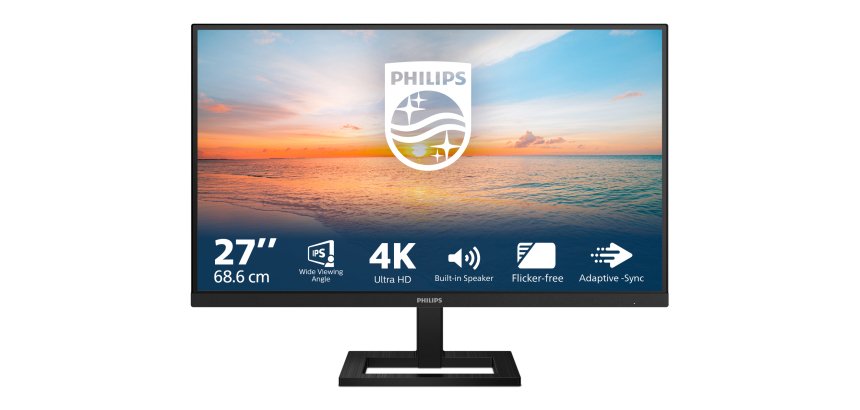 Philips 1000 series 27E1N1800AE/00 computer monitor 68.6 cm (27") 3840 x 2160 pixels 4K Ultra HD LED Black