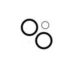 Celly CAMERALENS1024 protezione per lo schermo e il retro dei telefoni cellulari Protezione per obiettivo della fotocamera Apple 1 pz